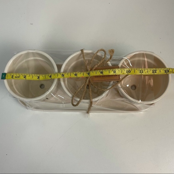 Rae Dunn Basil Oregano Sage Flower Pot Set - Picture 10 of 10